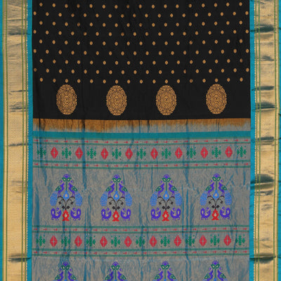 Gadwal Silk Black Saree