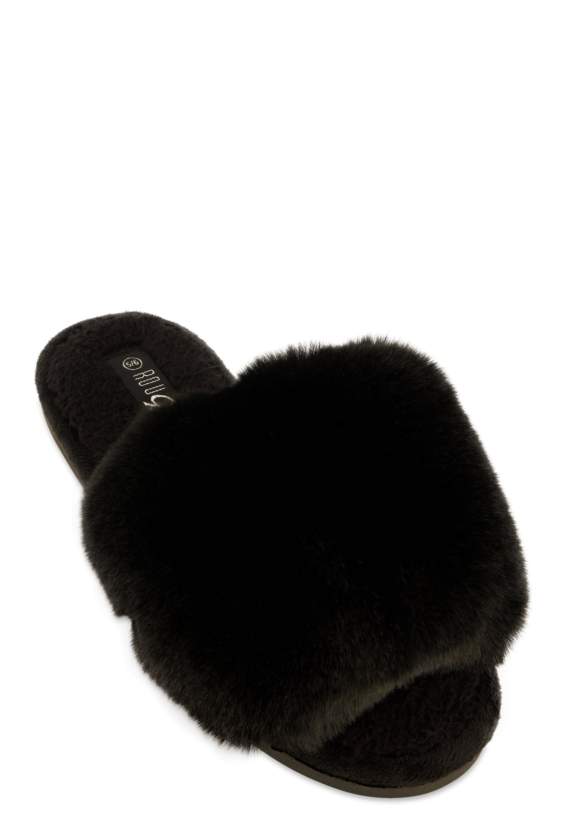Faux Fur Slide Sandals