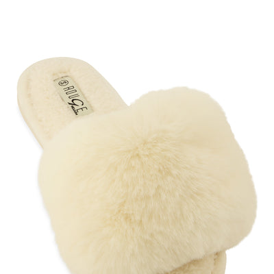Faux Fur Slide Sandals