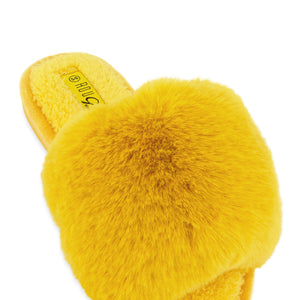 Faux Fur Slide Sandals