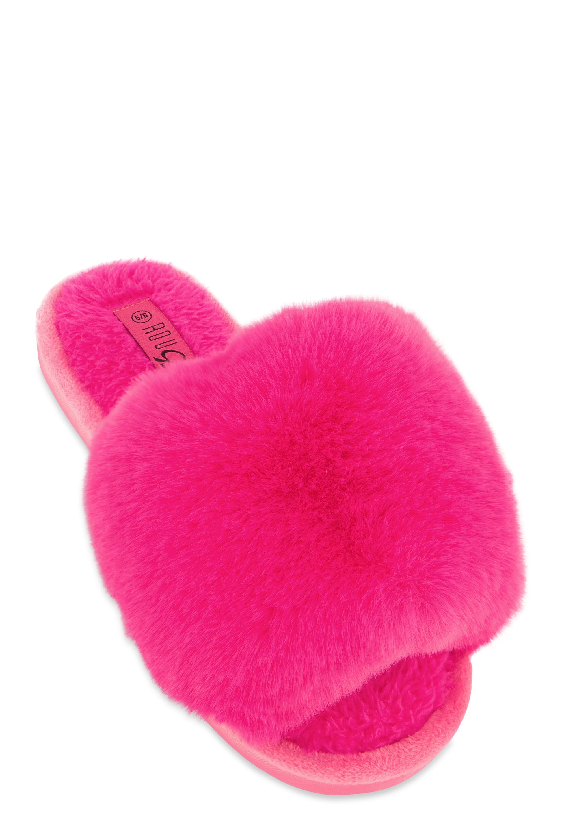 Faux Fur Slide Sandals