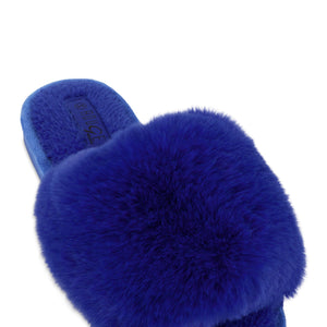 Faux Fur Slide Sandals