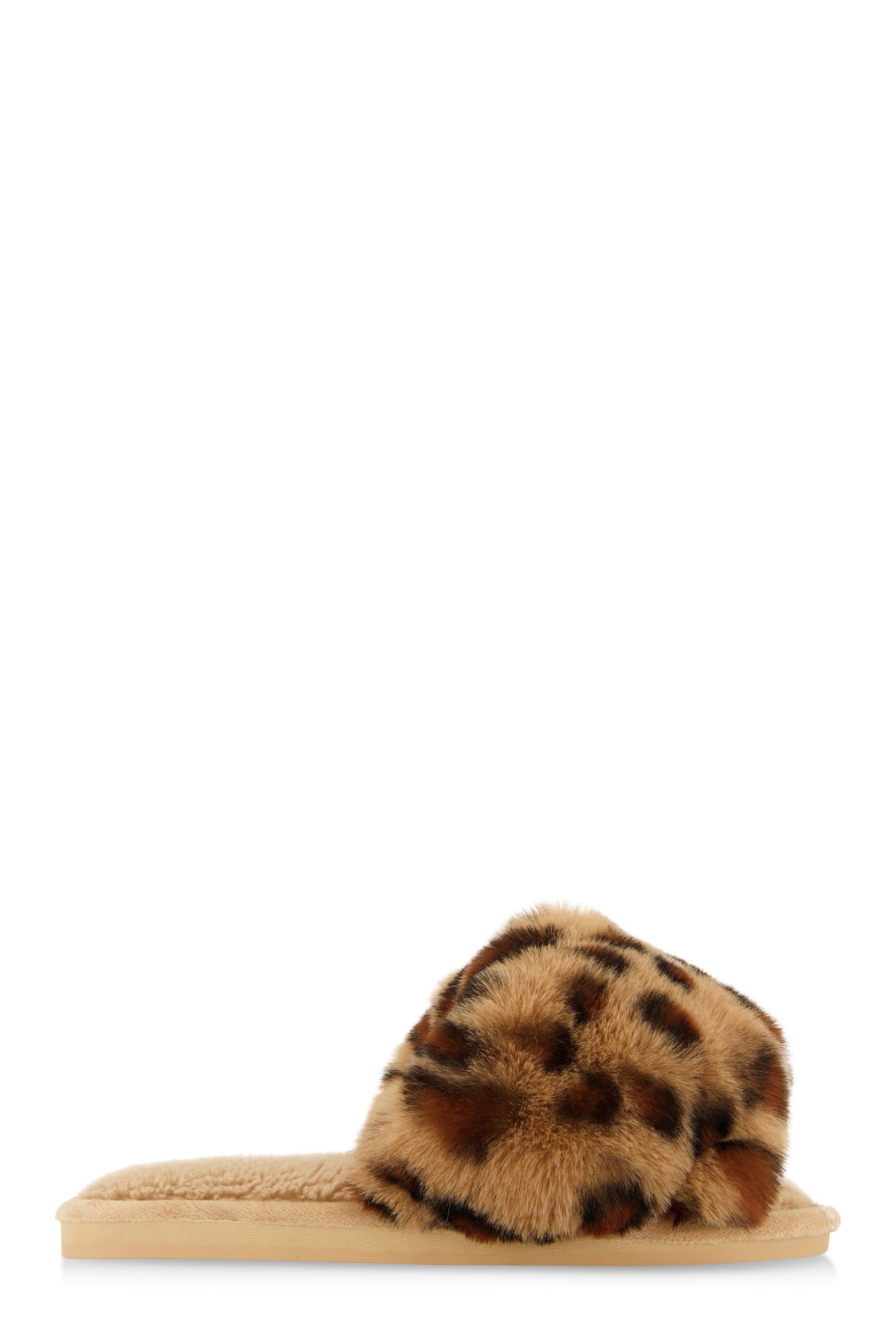 Faux Fur Slide Sandals