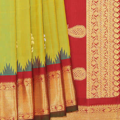 Gadwal Silk Green Saree