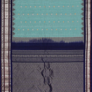 Gadwal Silk Sea Blue Saree