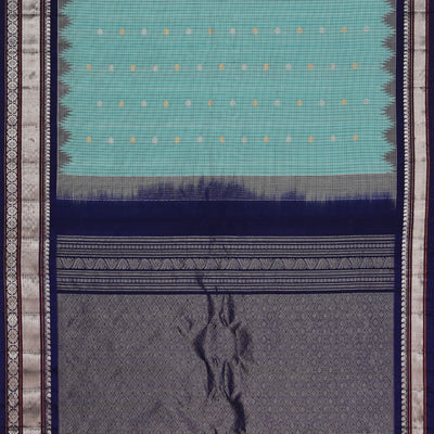 Gadwal Silk Sea Blue Saree