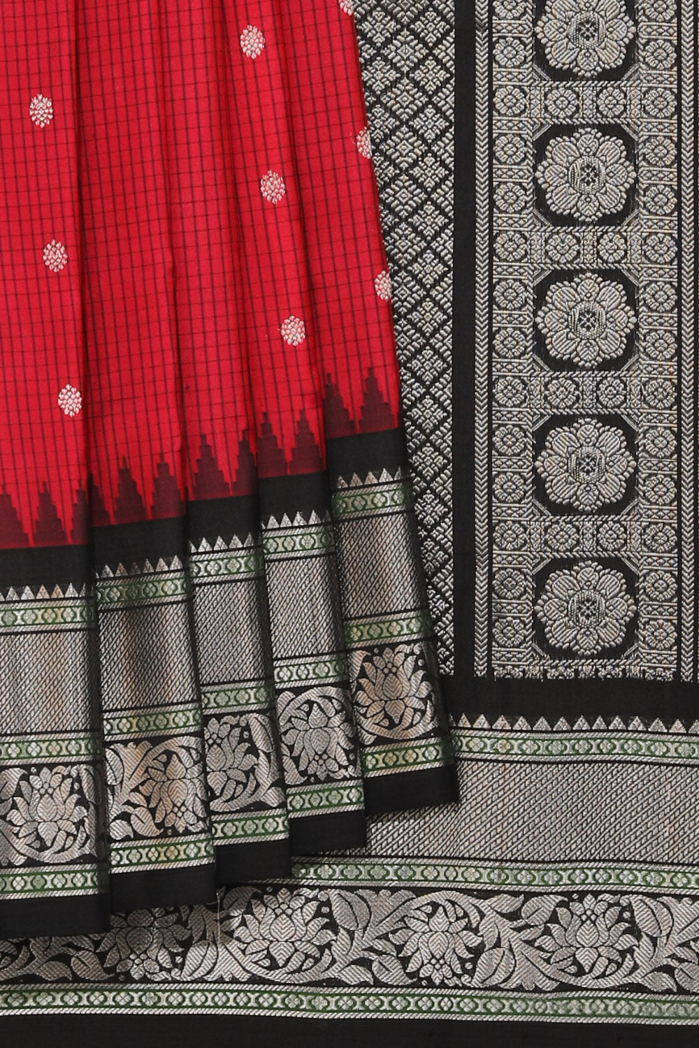 Gadwal Silk Pink Saree