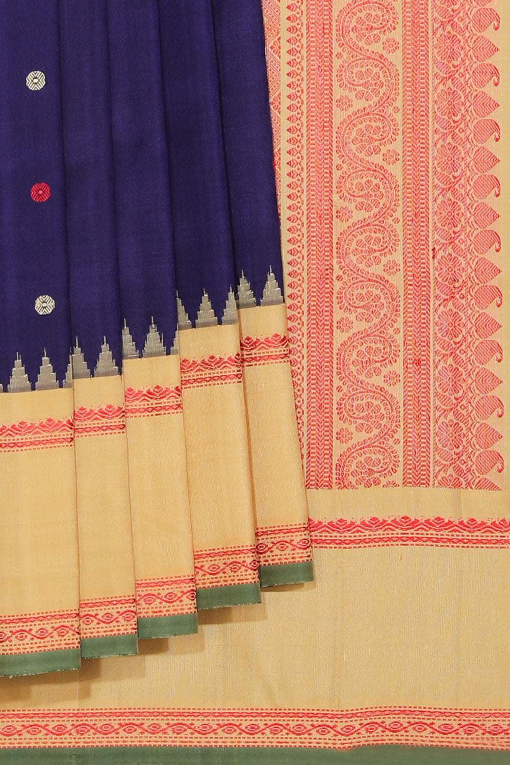 Gadwal Silk Violet Saree