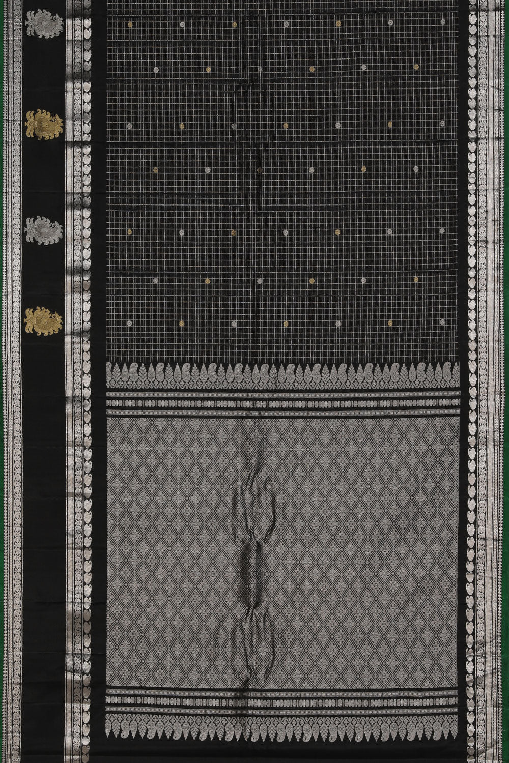 Gadwal Silk Black Saree