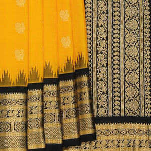 Gadwal Silk Mustard Saree