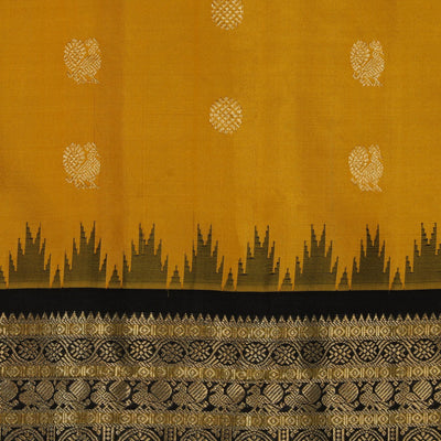 Gadwal Silk Mustard Saree