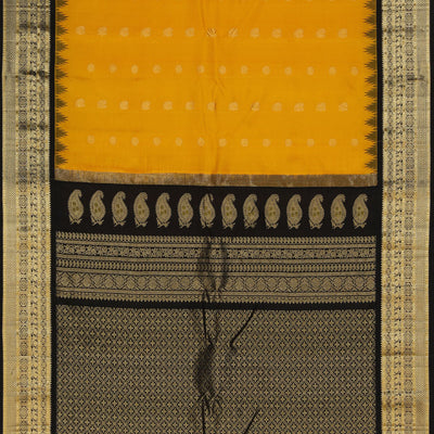 Gadwal Silk Mustard Saree