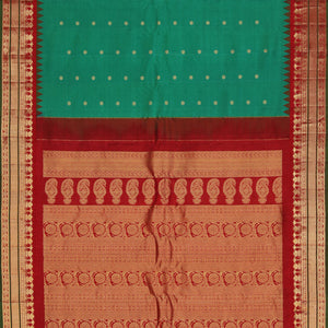 Gadwal Silk Green Saree