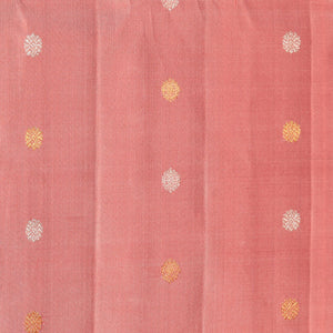 Gadwal Silk Coral-Pink Saree