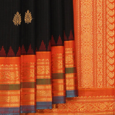 Gadwal Classy Black Saree