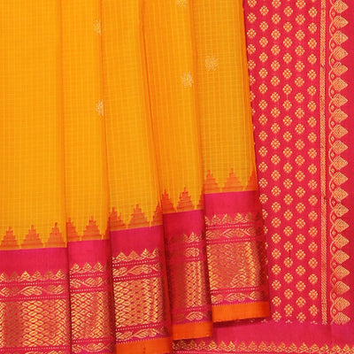 Gadwal Yellow Saree