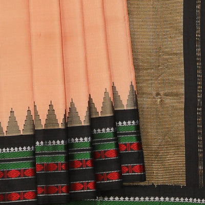 Gadwal Silk Classy Pink-Beige Saree