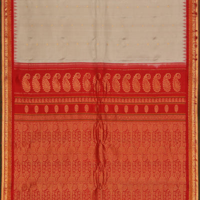 Gadwal Silk Light Grey Saree