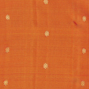 Gadwal Silk Coral Orange Saree