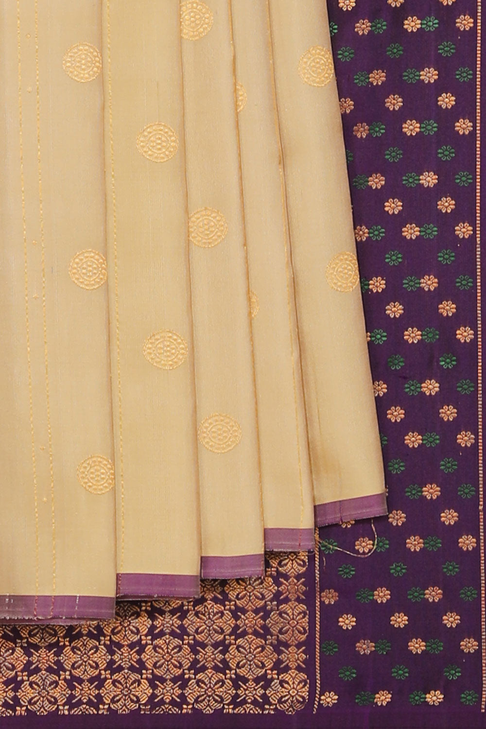 Gadwal Silk Classy Beige Saree