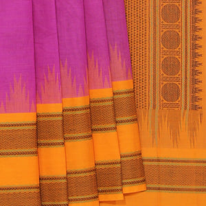 Kanchi Cotton Violet Saree