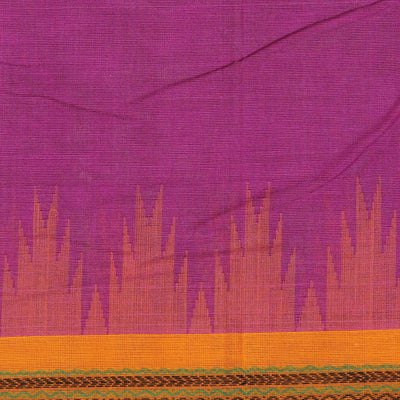 Kanchi Cotton Violet Saree