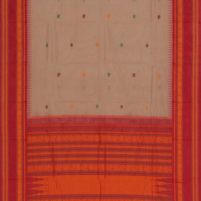 Kanchi Cotton Beige Saree
