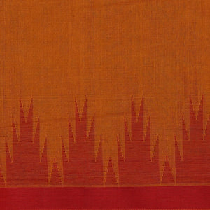 Kanchi Cotton Mustard Saree