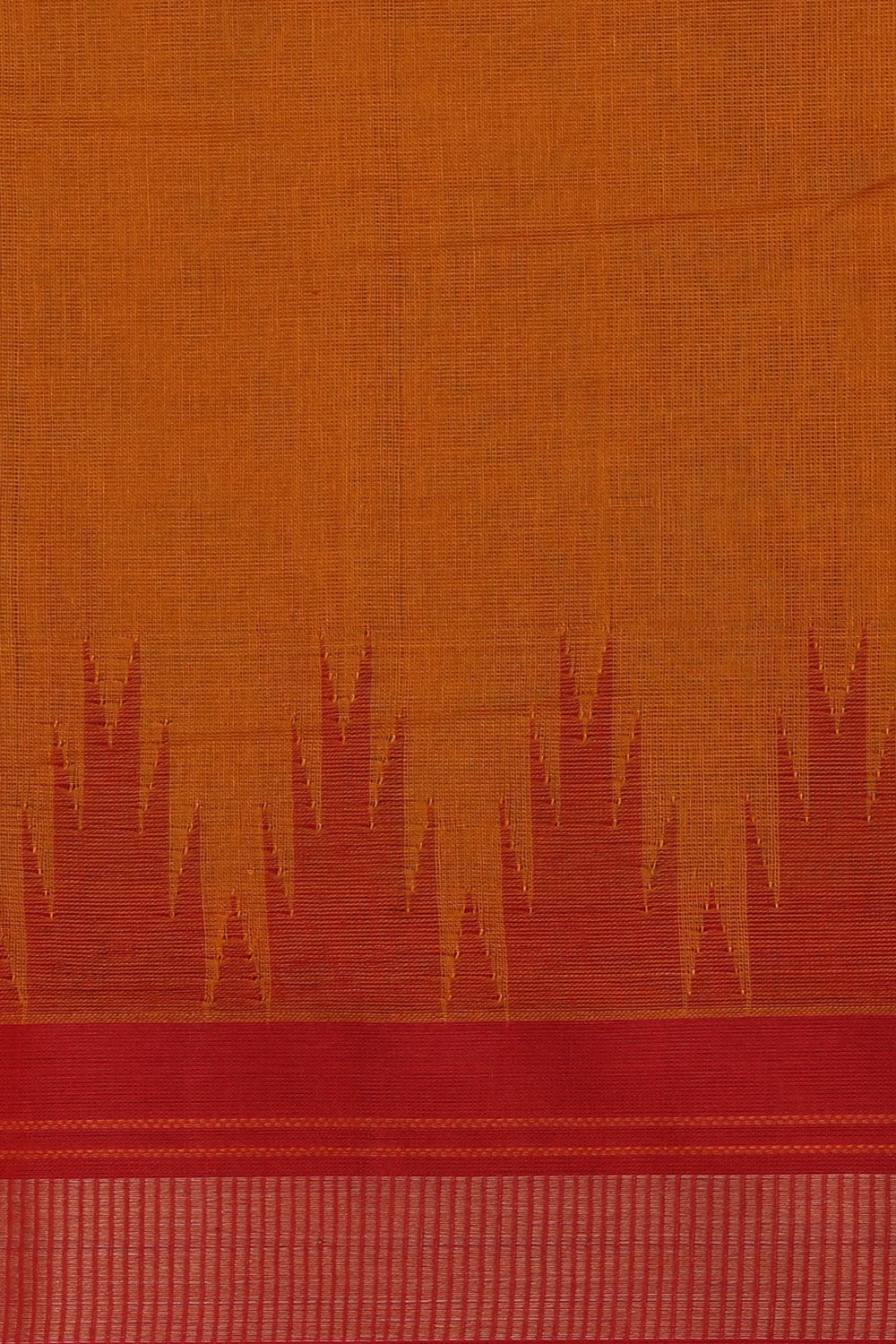 Kanchi Cotton Mustard Saree