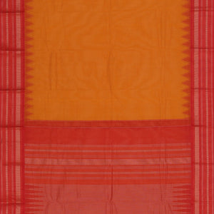 Kanchi Cotton Mustard Saree