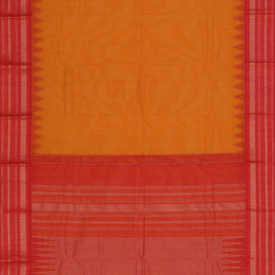 Kanchi Cotton Mustard Saree