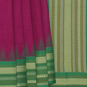 Kanchi Cotton Violet Saree