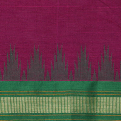 Kanchi Cotton Violet Saree