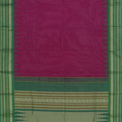 Kanchi Cotton Violet Saree