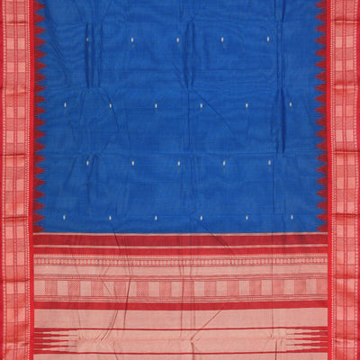 Kanchi Cotton Blue Saree