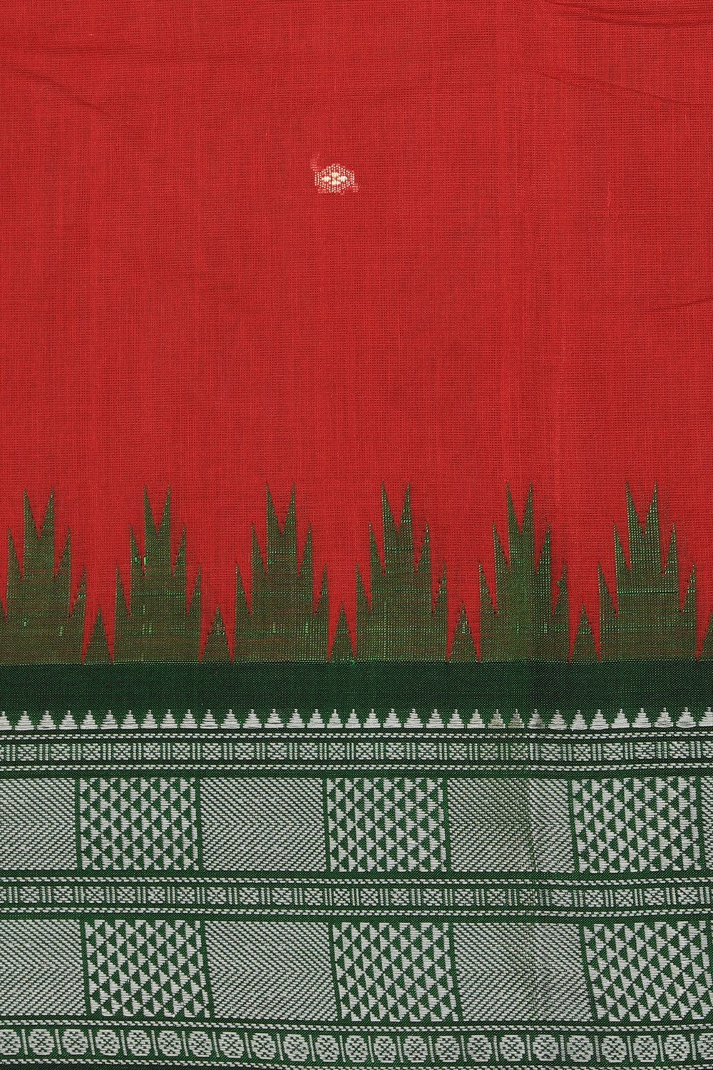 Kanchi Cotton Maroon Saree