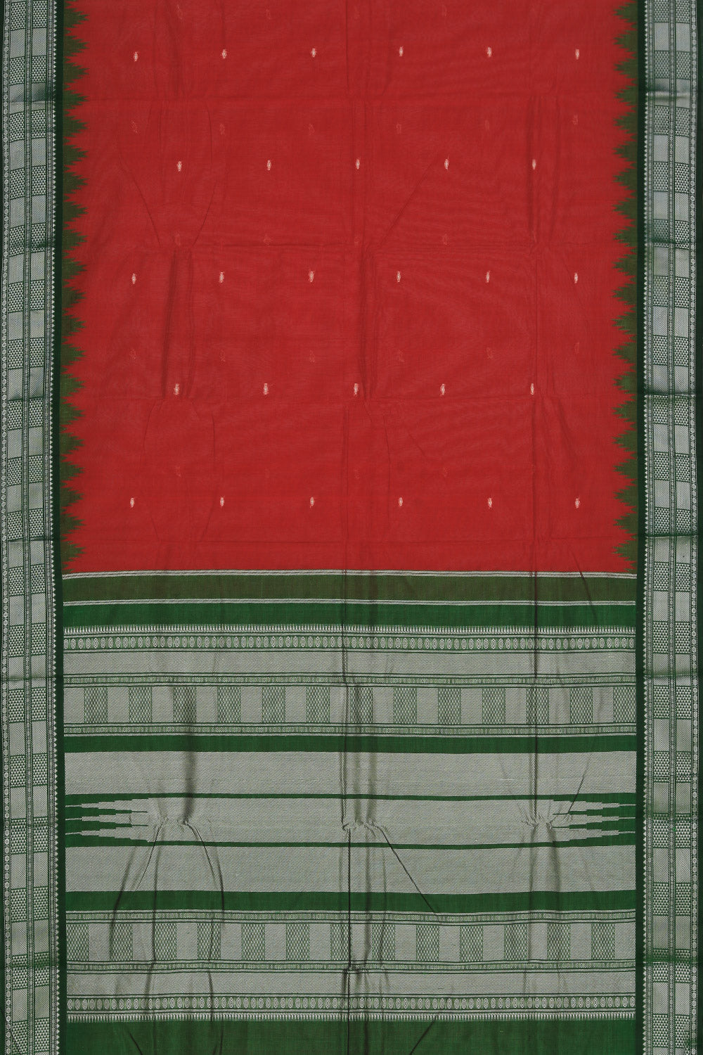 Kanchi Cotton Maroon Saree