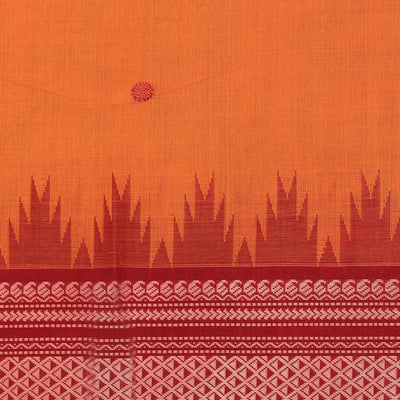 Kanchi Cotton Mustard Saree