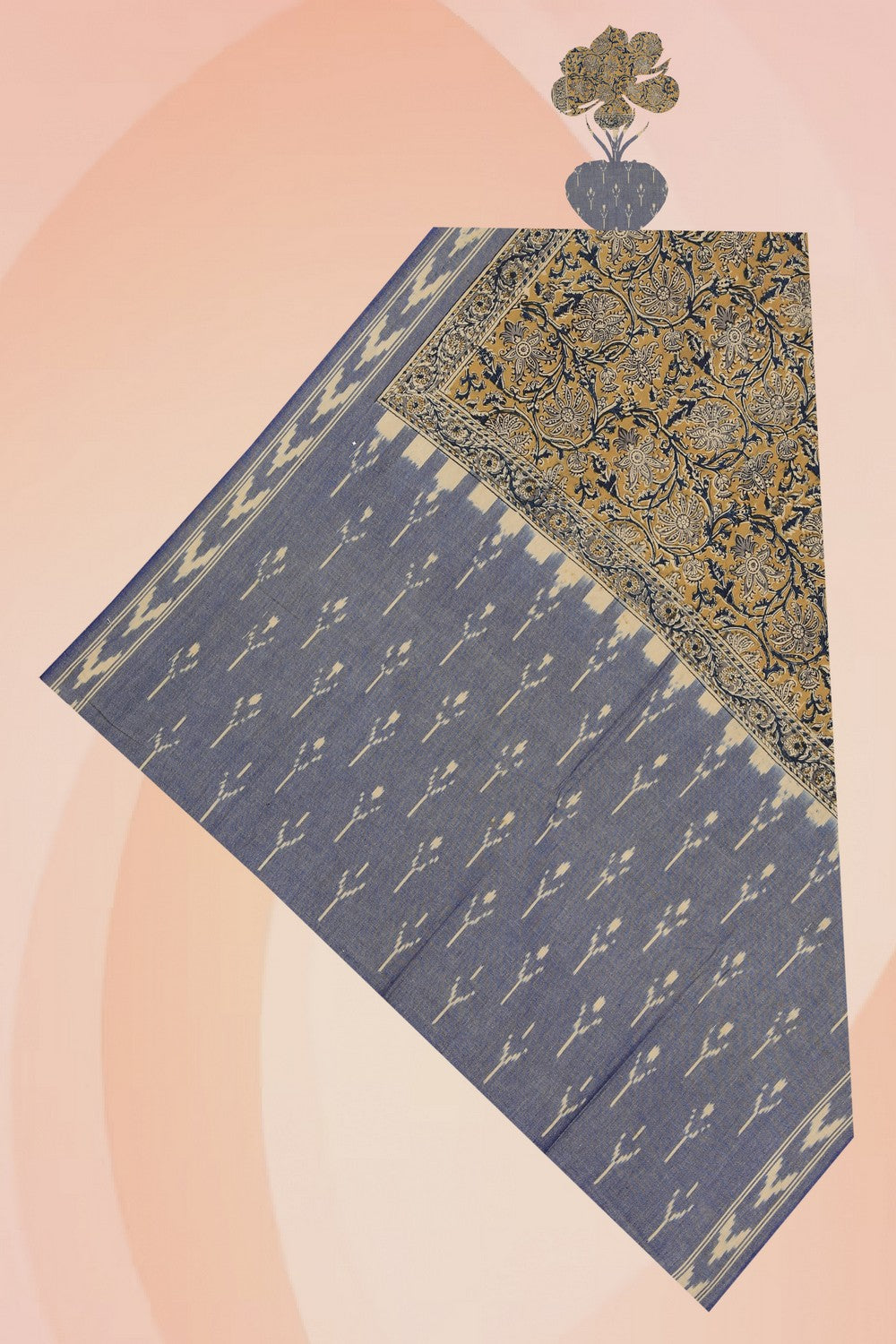 Cotton Kalamkari Print Dupatta