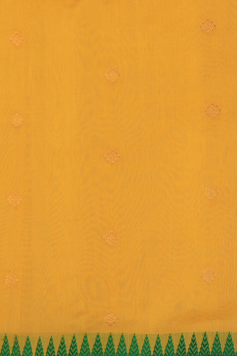 Gadwal Cotton Silk Yellow Saree