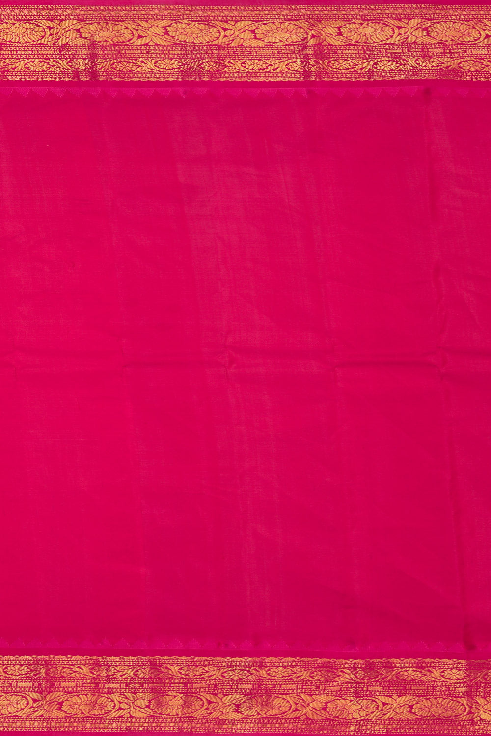 Gadwal Cotton Silk Peacock Blue Saree