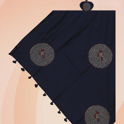 Jaipur Cotton Navy blue Dupatta