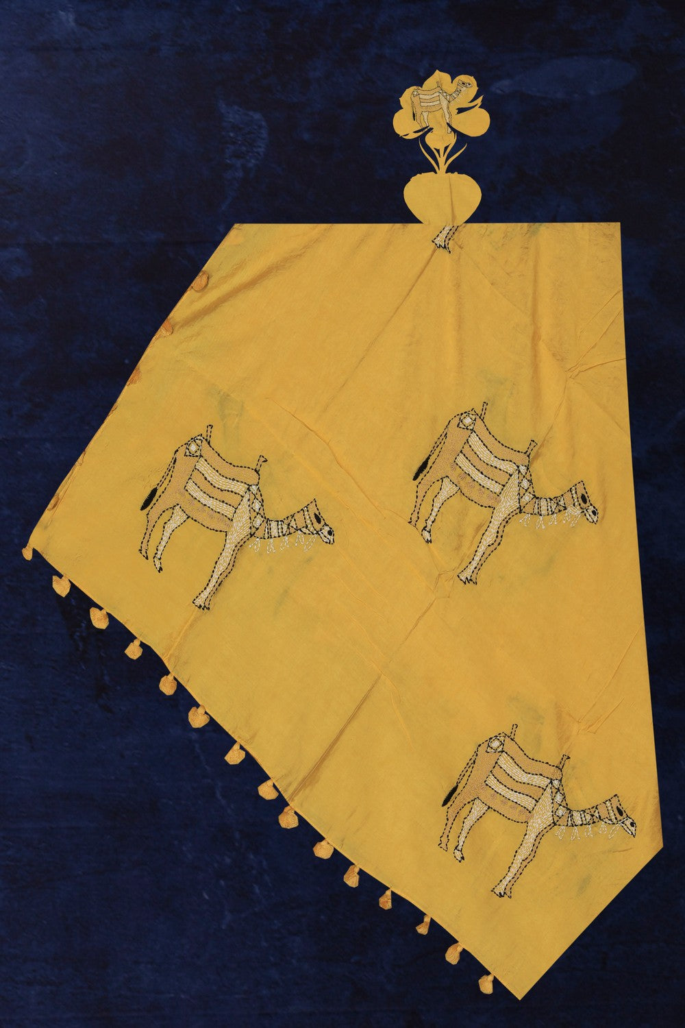 Jaipur Cotton Yellow Dupatta