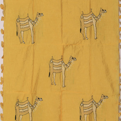 Jaipur Cotton Yellow Dupatta