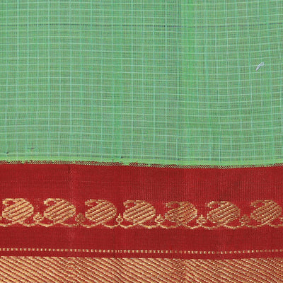 Gadwal Cotton Green Saree