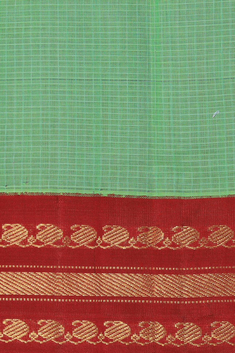 Gadwal Cotton Green Saree