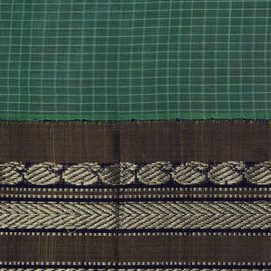 Gadwal Cotton Green Saree