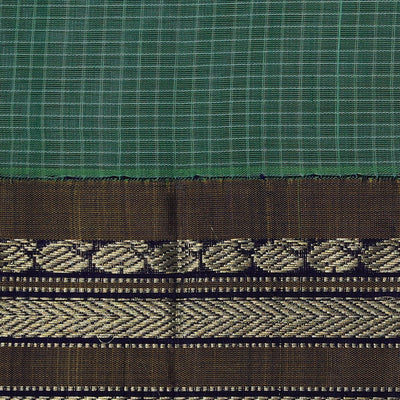 Gadwal Cotton Green Saree