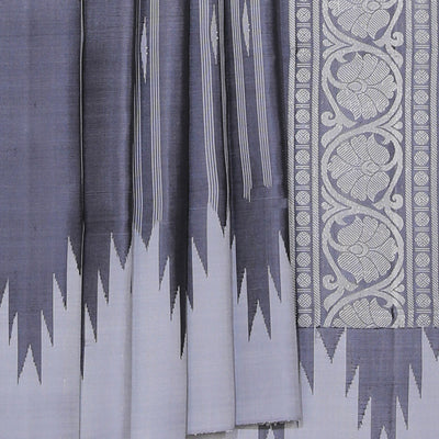 Gadwal Silk Grey Saree