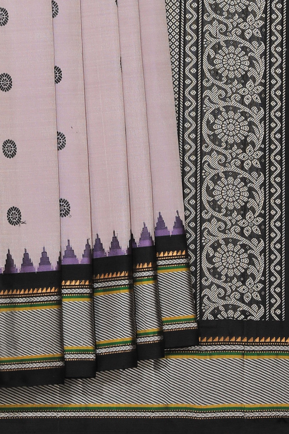 Gadwal Silk Lavender Purple Saree